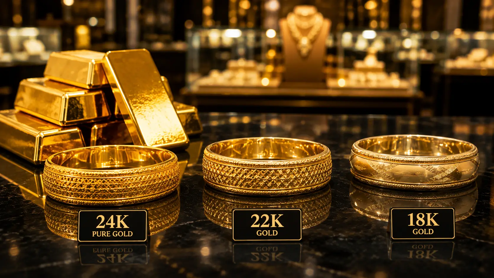 24K vs 22K vs 18K Gold: What’s the Real Difference