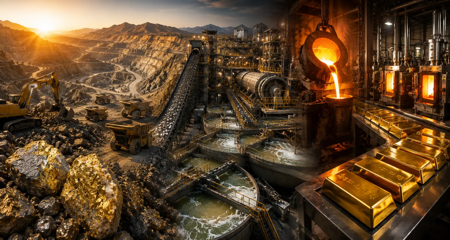 Gold Ore to Gold Bar: Complete Processing Explained