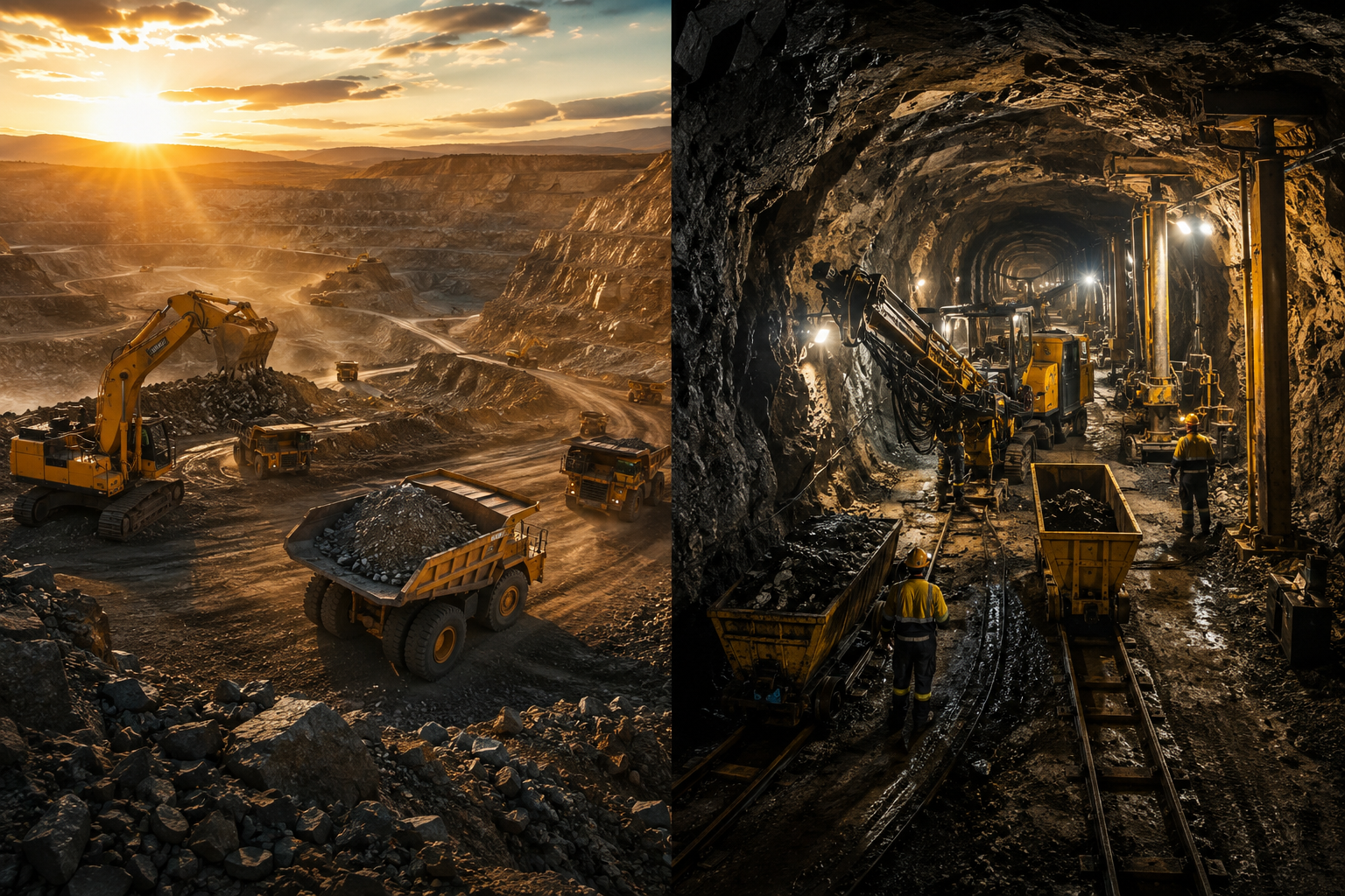 Open-Pit vs Underground Gold Mining: What’s the Difference?